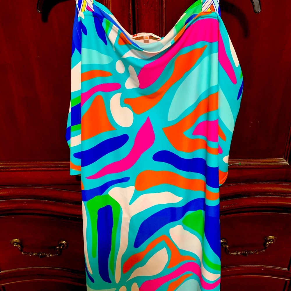 Jude Connally dress, off the shoulder dress.